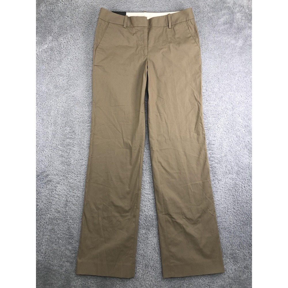J. Crew Pants Women's 4R (30x33) Brown NWT Addison City Fit Chino